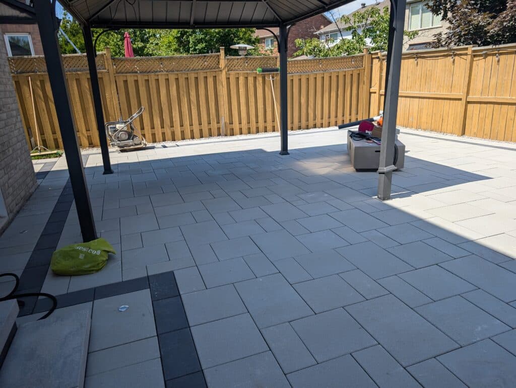 BomeRenoToronto.com, backyard interlock