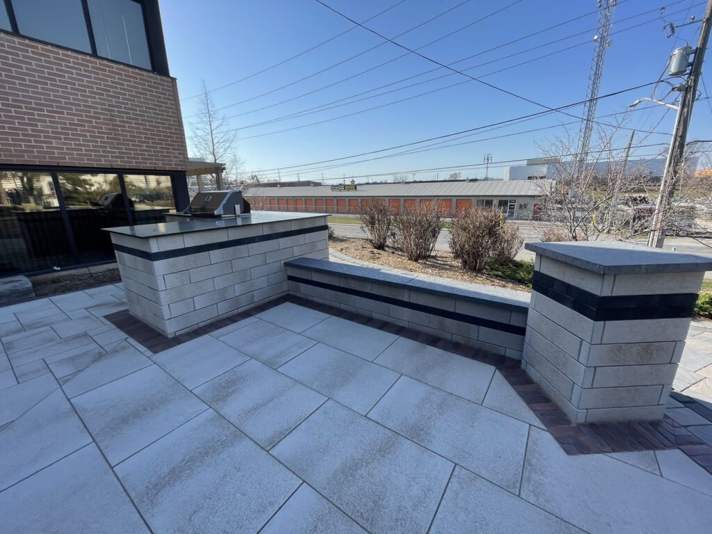 HomeRenoToronto.com, Backyard Interlock Bench