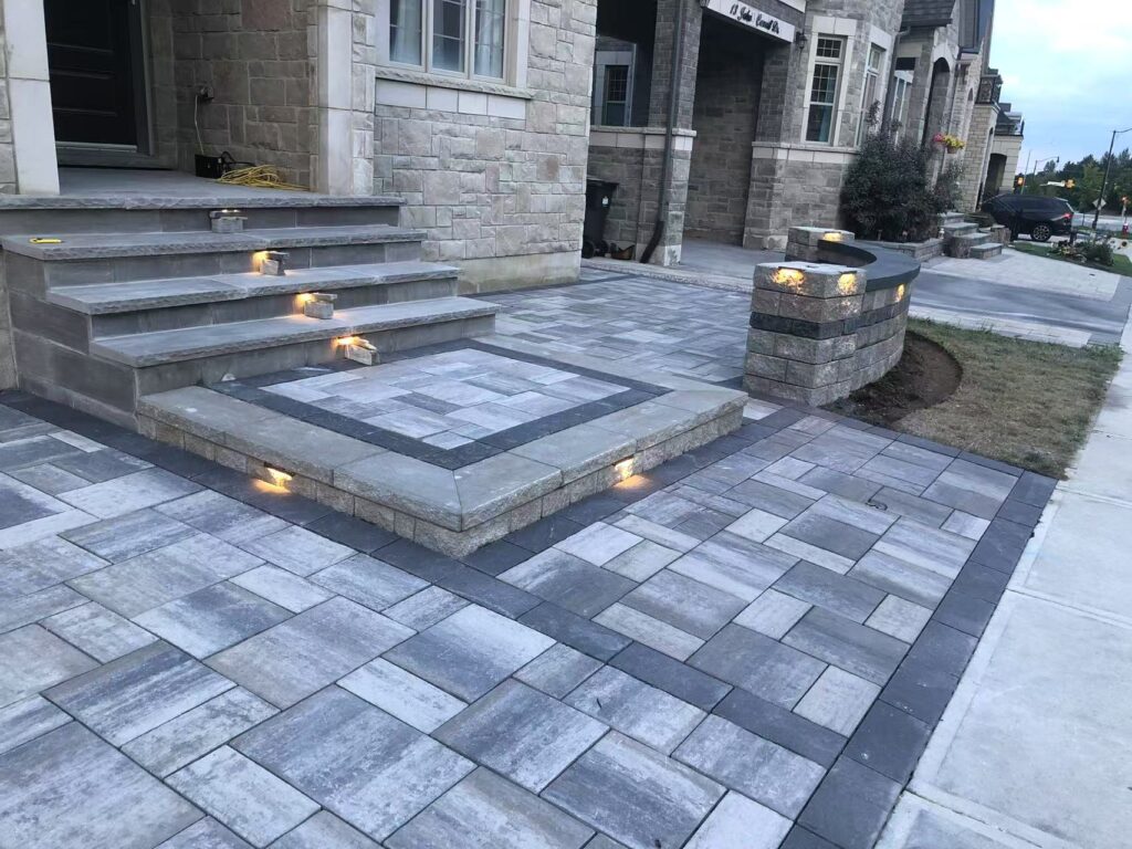HomeRenoToronto.com, Front Interlock steps and Landing