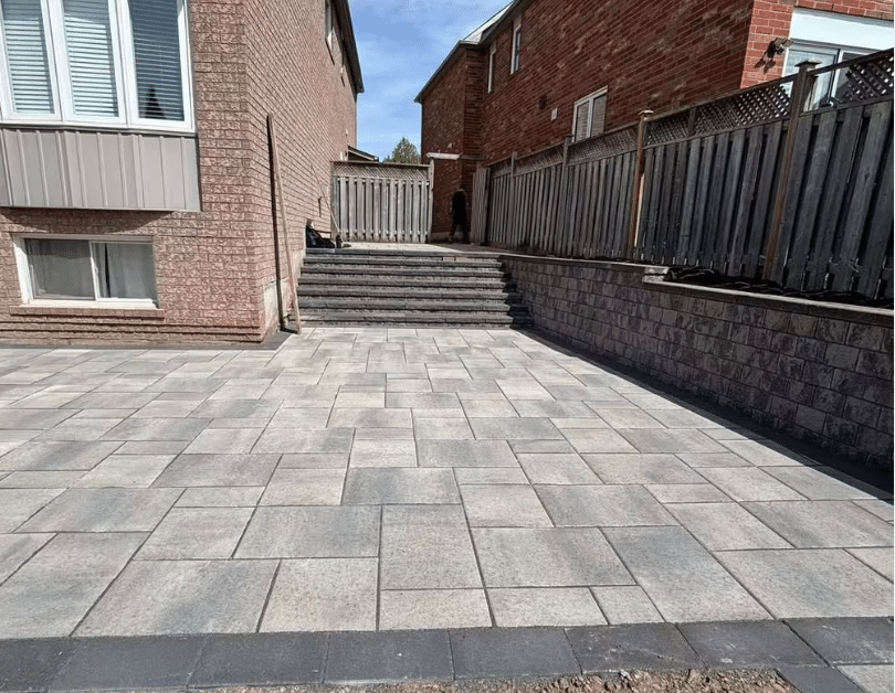 HomeRenoToronto.com, Backyard interlock and steps
